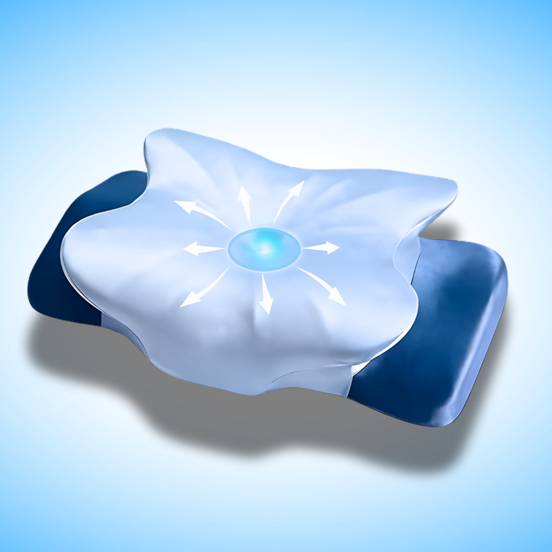CerviNuit™ Pro - l'oreiller Cervical Ergonomique Papillon Haute Précision