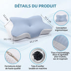 CerviNuit™ 2.0 - L'oreiller Cervical Ergonomique Papillon Nuit Apaisée